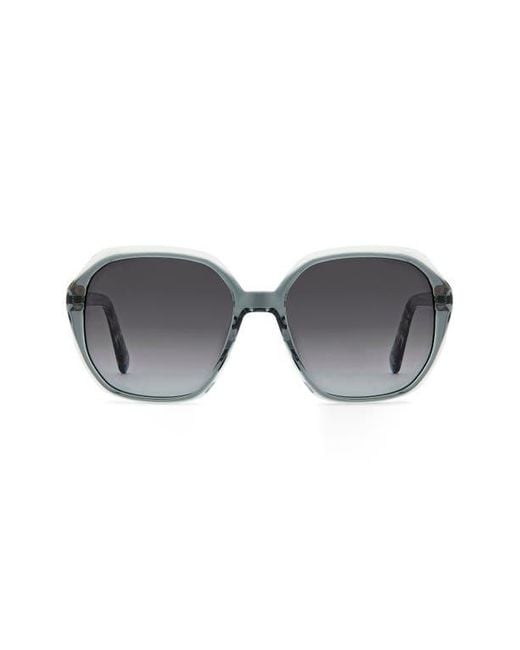 Fossil Gray 54Mm Gradient Rectangular Sunglasses