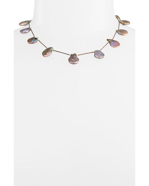 Isshi Desnuda Freshwater Pearl Station Necklace | Lyst
