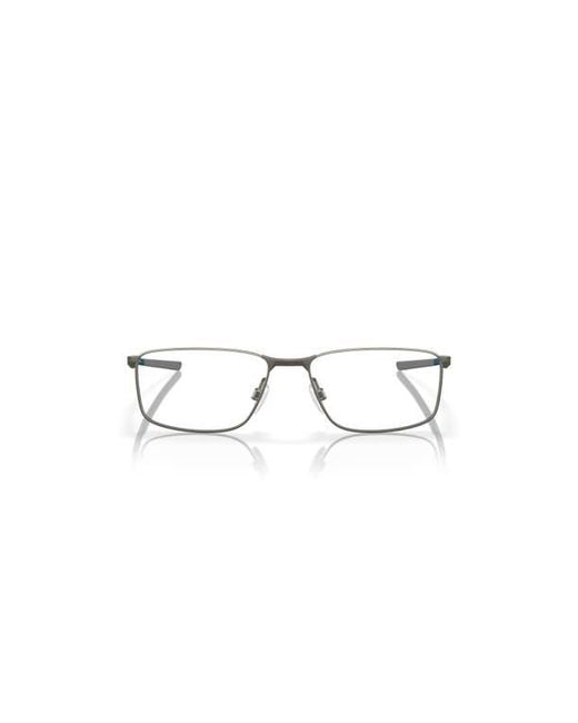 Oakley Gray 57Mm Rectangle Optical Glasses for men