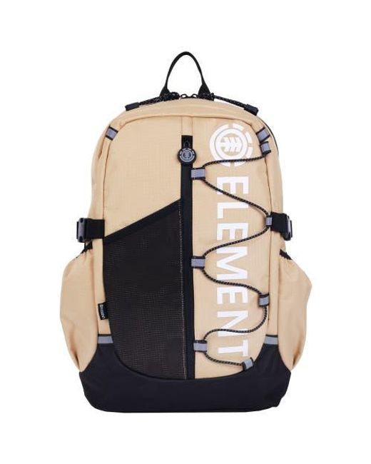 Element Black Backpack With Vertical Logo Print