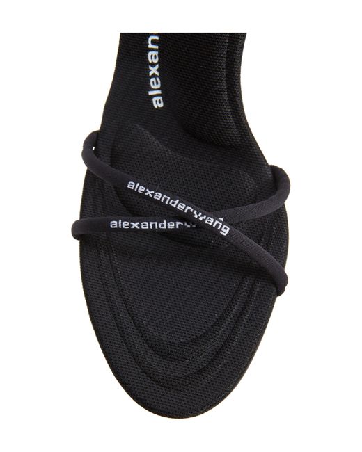 Alexander Wang Black Helix Strappy Stiletto Sandal