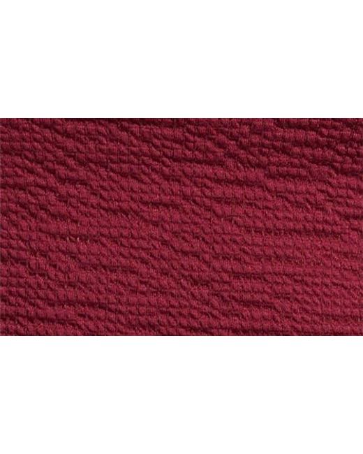 Treasure & Bond Red Crinkle Mock Neck Top