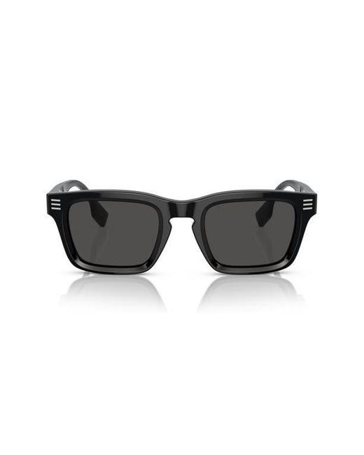 Burberry Black 51Mm Rectangular Sunglasses for men