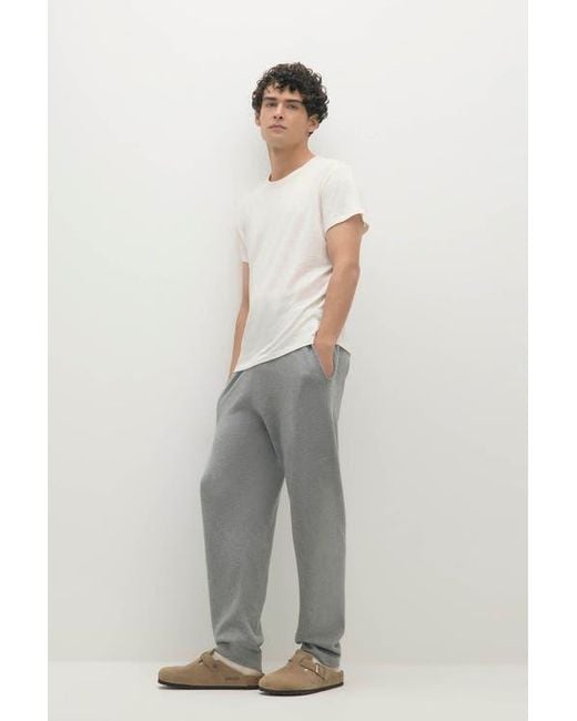 Naked Cashmere White Kyle Linen Crewneck Tee for men