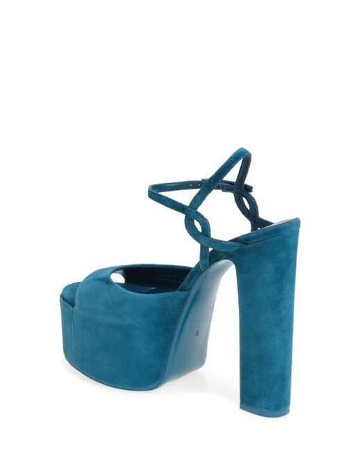 Jeffrey Campbell Blue Ever Last Ankle Strap Platform Sandal