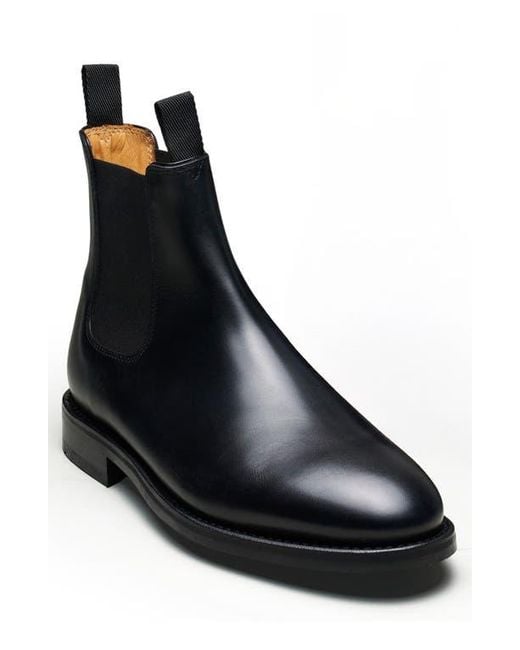 Morjas Black The Chelsea Boot for men