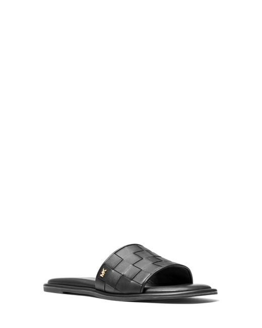 MICHAEL Michael Kors Hayworth Slide Sandal in Black Lyst