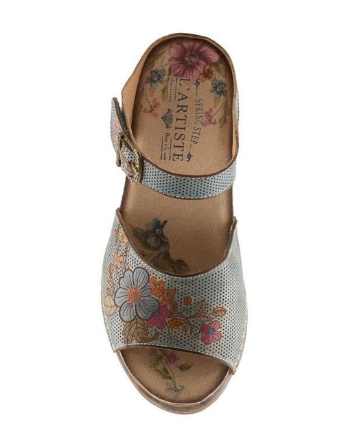 Spring Step Brown Japhette Platform Sandal