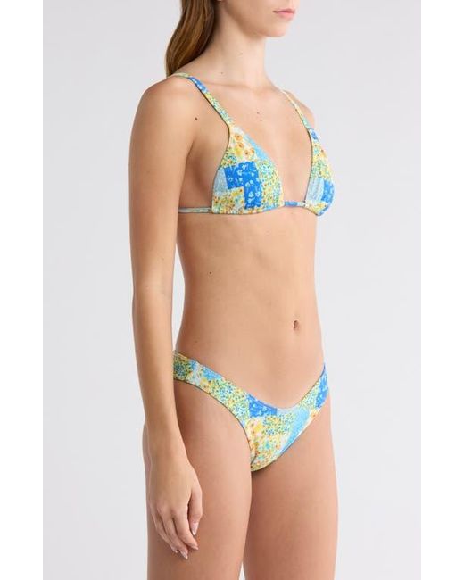 PacSun Blue Erica Triangle Bikini Top