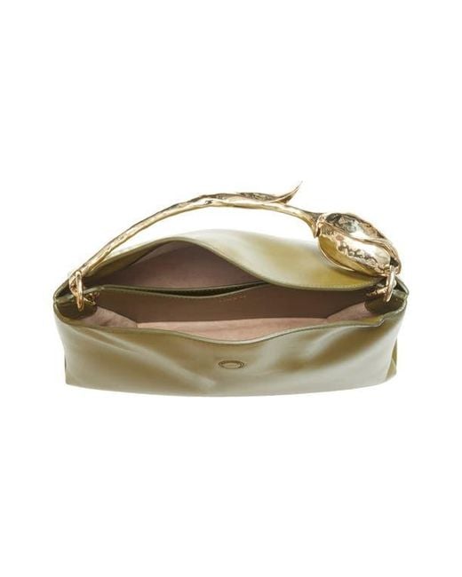 Erdem Green Medium Bloom Bag