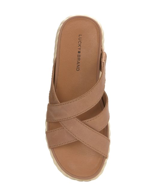 Lucky Brand Brown Loftee Platform Sandal