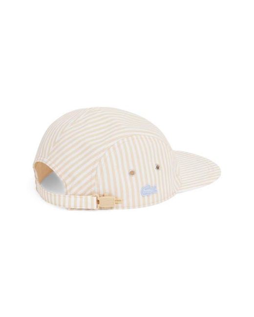 Lacoste Natural Stripe Baseball Hat for men