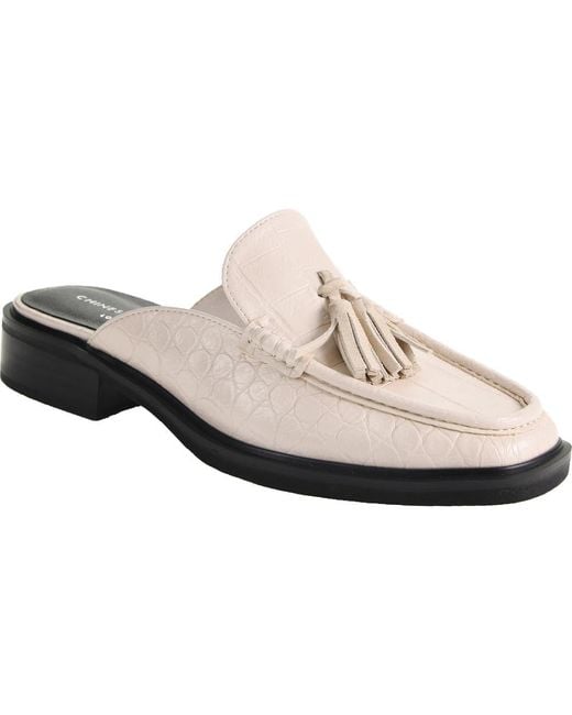 Chinese Laundry White Samra Tassel Loafer