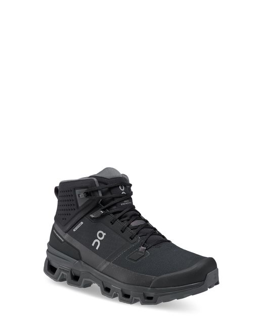 On Cloudrock 2 Waterproof Hiking Boot in Black for Men Lyst