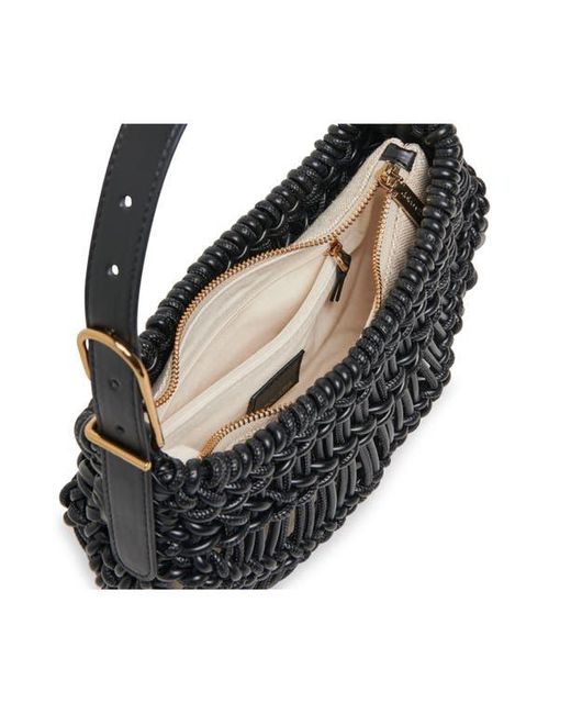 Dolce Vita Black Cannes Faux Leather Baguette Bag