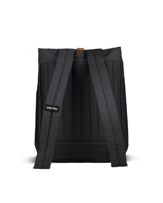 Made Free Black Roll Top Pack Backpack for men