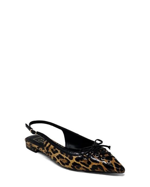 Shu Shop Black Amy Slingback Flat