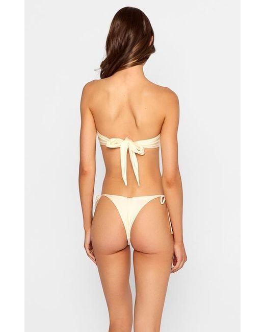 Beach Bunny Swimwear White Secret Garden Tie Side Tango Bottom