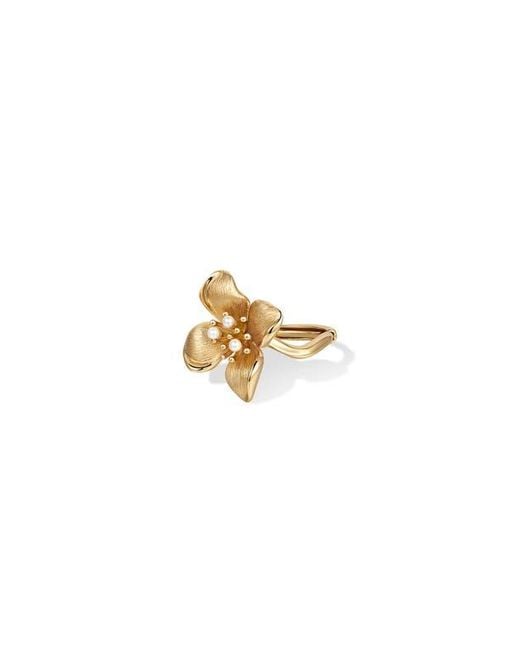 Retro Chic Multicolor Iris Blossom Ring