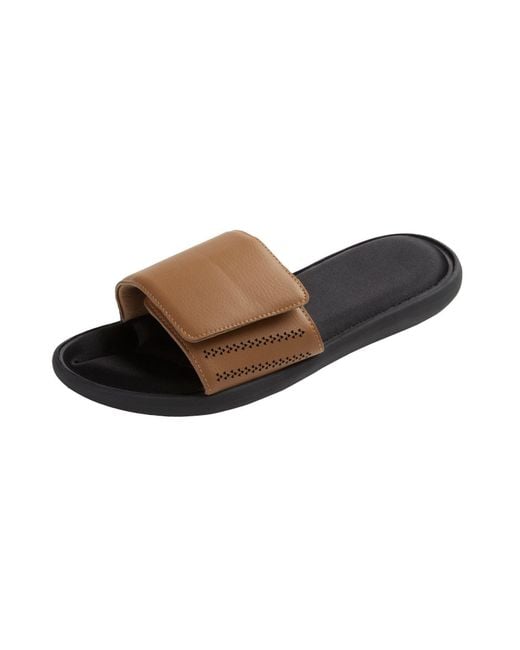 Kingsize Brown Memory Foam Slide Sandal for men
