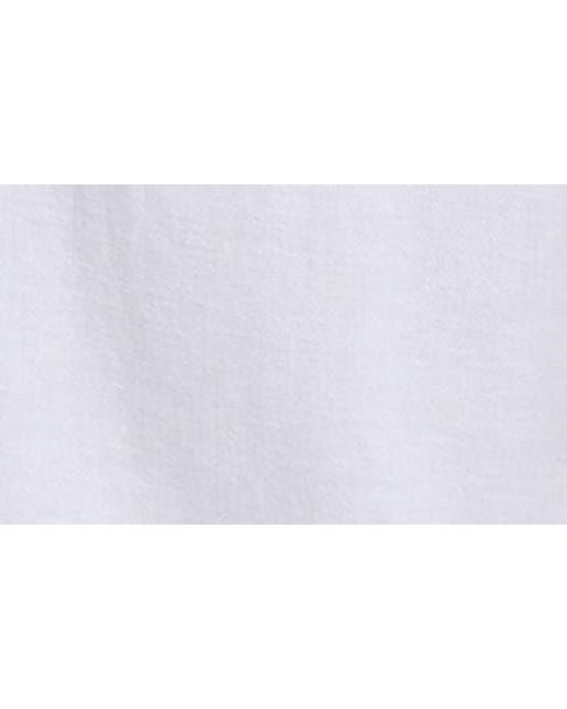 NYDJ White Relaxed Drawstring Linen Blend Pants