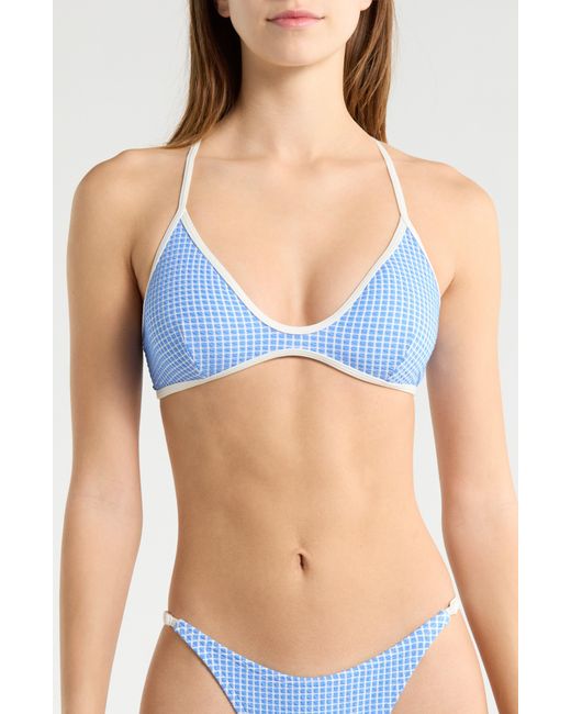 Rip Curl Blue Poolside Crossback Swim Top