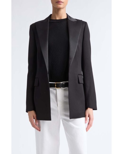 Eleventy Black Smoking Jacket