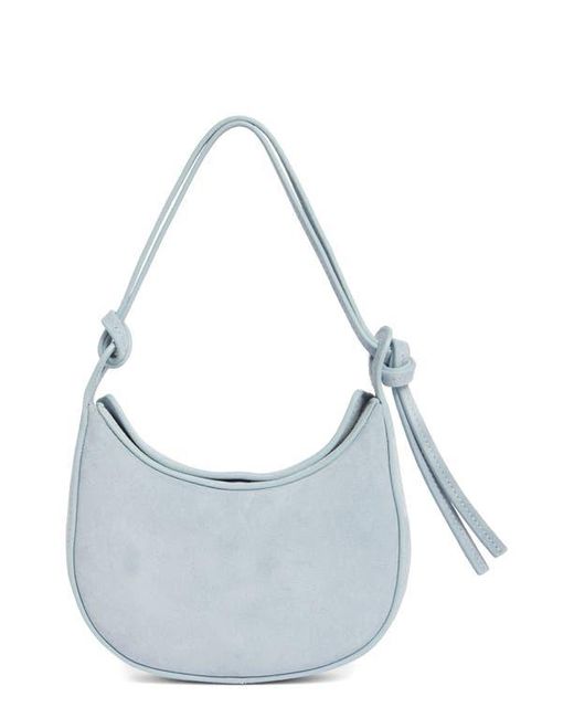 Reformation Blue Mini Rosetta Leather Shoulder Bag