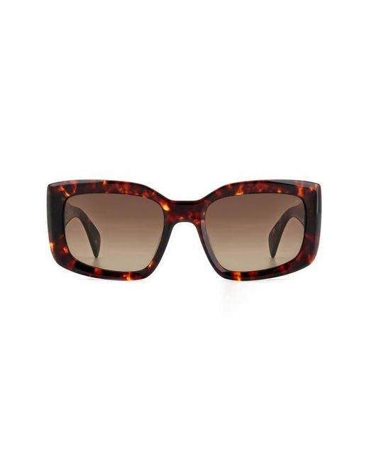 Rag & Bone Brown 54Mm Gradient Rectangular Sunglasses