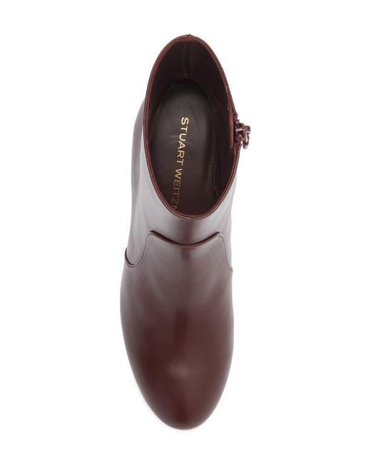 Stuart Weitzman Brown Babette Zip Bootie 60