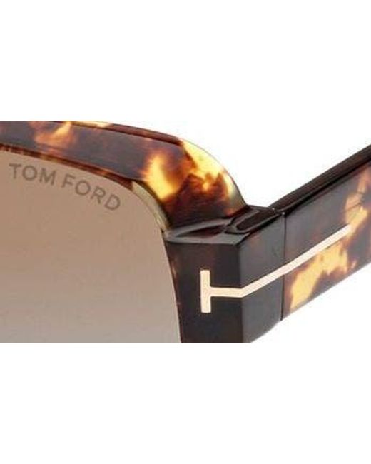 Tom Ford Natural Turner 58mm Navigator Sunglasses for men