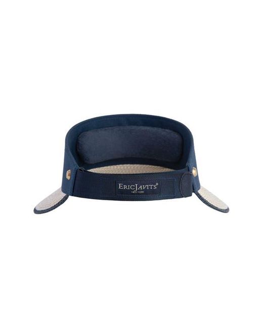Eric Javits Squishee Straw Champ Custom Fit Visor in Blue | Lyst display picture 3