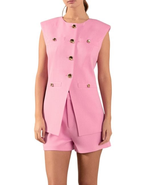 Endless Rose Pink Longline Vest