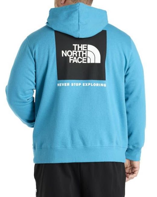 The North Face Blue Big & Tall Big Box Pullover Hoodie for men