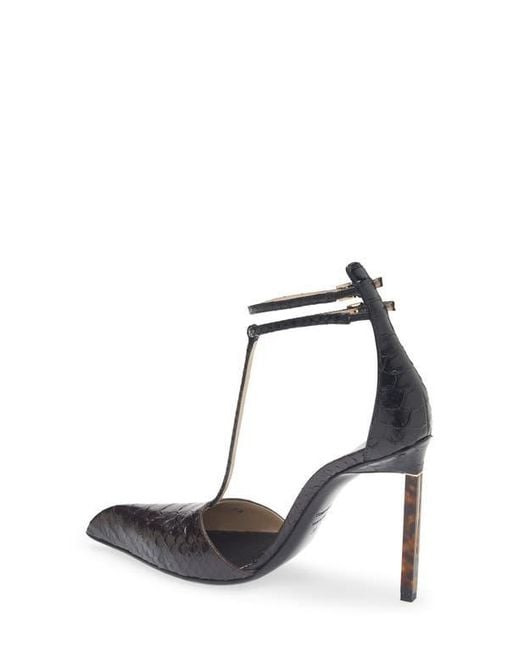 Tom Ford White T-Strap Pump