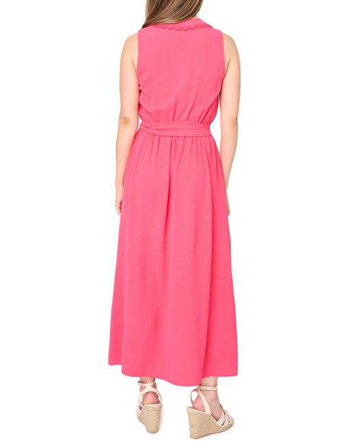 Gibsonlook Pink Bella Tie Waist Maxi Dress