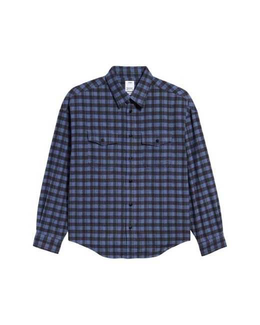 Visvim Pioneer Check Cotton Button-up Shirt in Blue for Men | Lyst