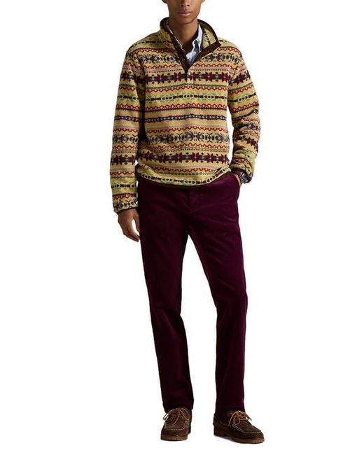 Polo Ralph Lauren Gray Fair Isle Fleece Pullover for men