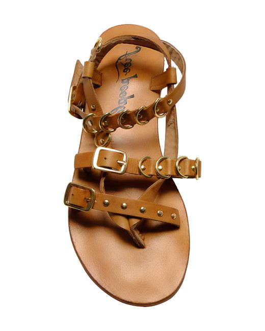 Free People Brown Midas Touch Ankle Strap Sandal