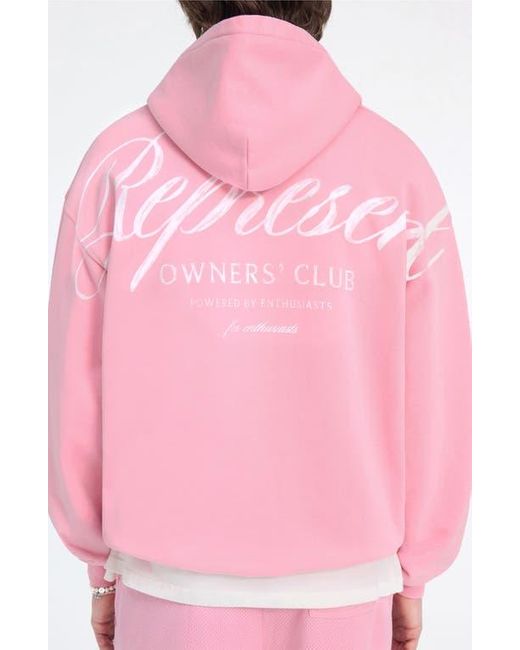 Represent Pink Owners Club Graphic Hoodie for men