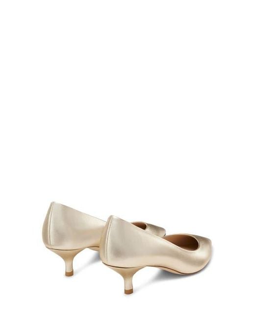 Stuart Weitzman White Stuart Power 50 Pump