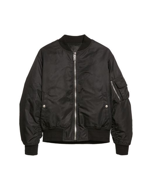 Givenchy Wool Felt Bomber Jacket in Black for Men | Lyst
