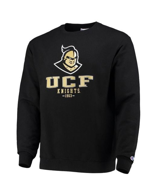 Champion Ucf Knights Team Stack Powerblend Pullover Sweatshirt At