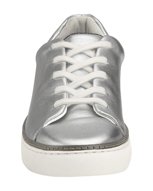 Johnston & Murphy Callie Lacetotoe Water Resistant Sneaker in White Lyst