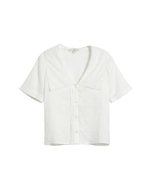 FRAME White The Sailor Button-Up Top