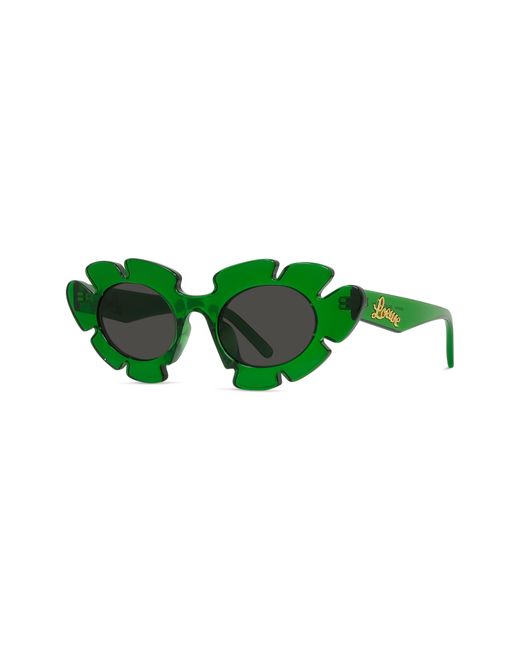 Loewe Green X Paula's Ibiza 47mm Cat Eye Sunglasses
