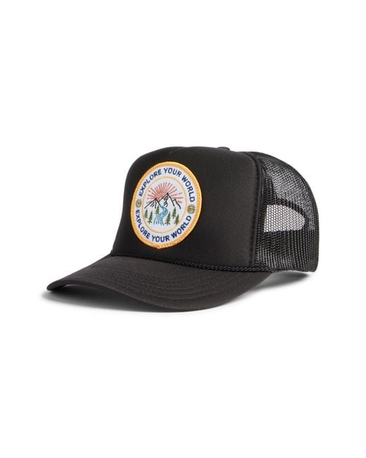Friday Feelin Black Explore Your World Trucker Hat