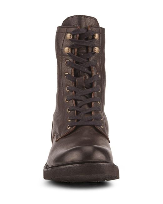 Frye Dean Combat Boot in Brown for Men Lyst