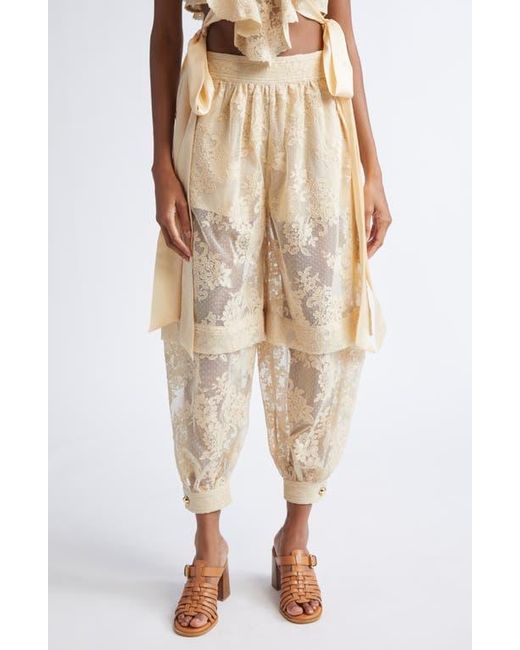 Zimmermann Natural Hypnotic Lace Harem Pants