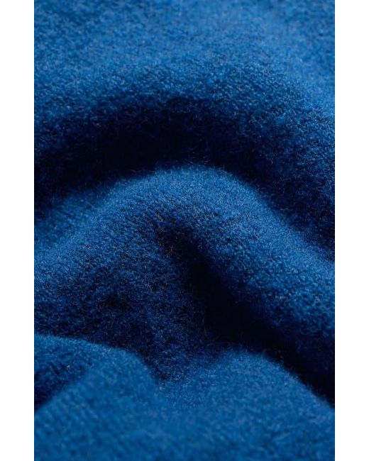 Seasalt Cornwall Blue Cloud Chasing Turtleneck Wool Blend Sweater